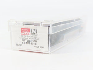 N Scale Micro-Trains 25290 P&LE Pittsburgh & Lake Erie 50' Box Car 6193 RTR