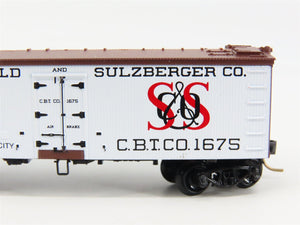N Scale Micro-Trains CBT Schwarzschild & Sulzberger Co. Reefer 1675 RTR