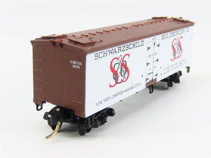 N Scale Micro-Trains CBT Schwarzschild & Sulzberger Co. Reefer 1675 RTR