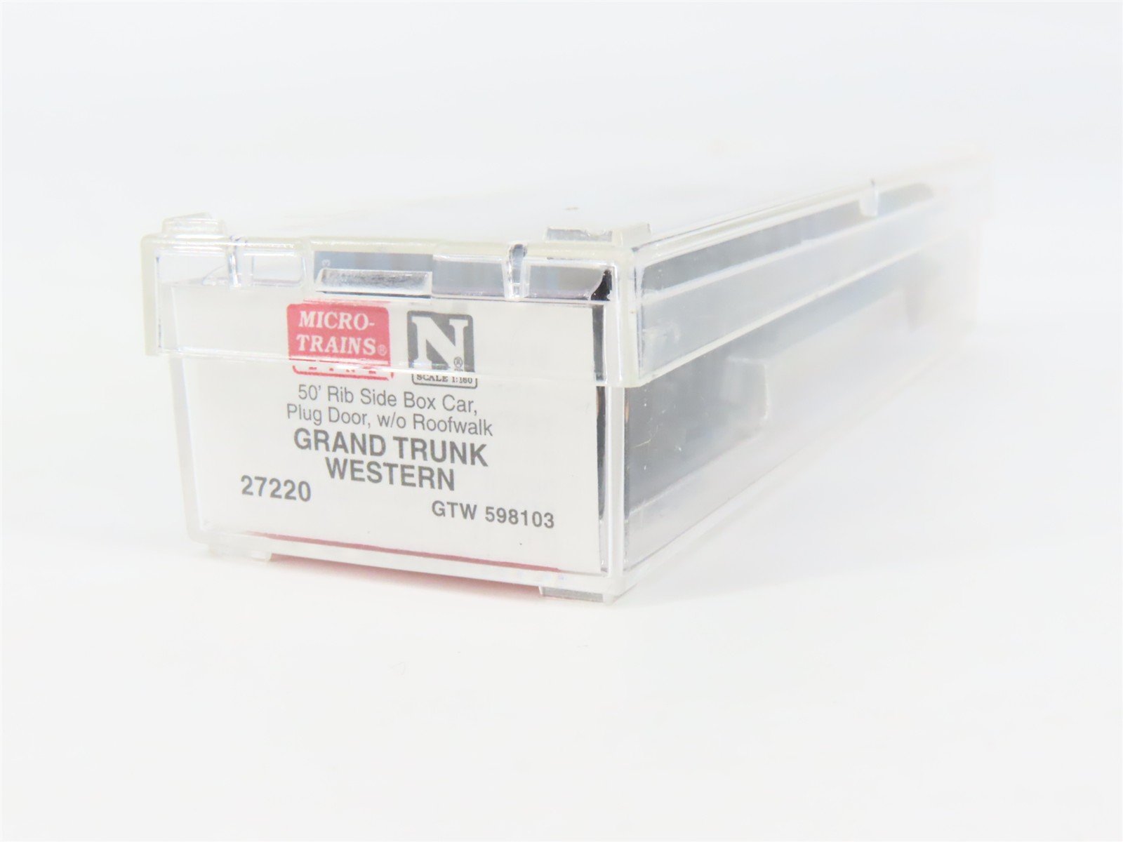 N Scale Micro-Trains 27220 GTW Grand Trunk Western 50' Box Car 598103 RTR