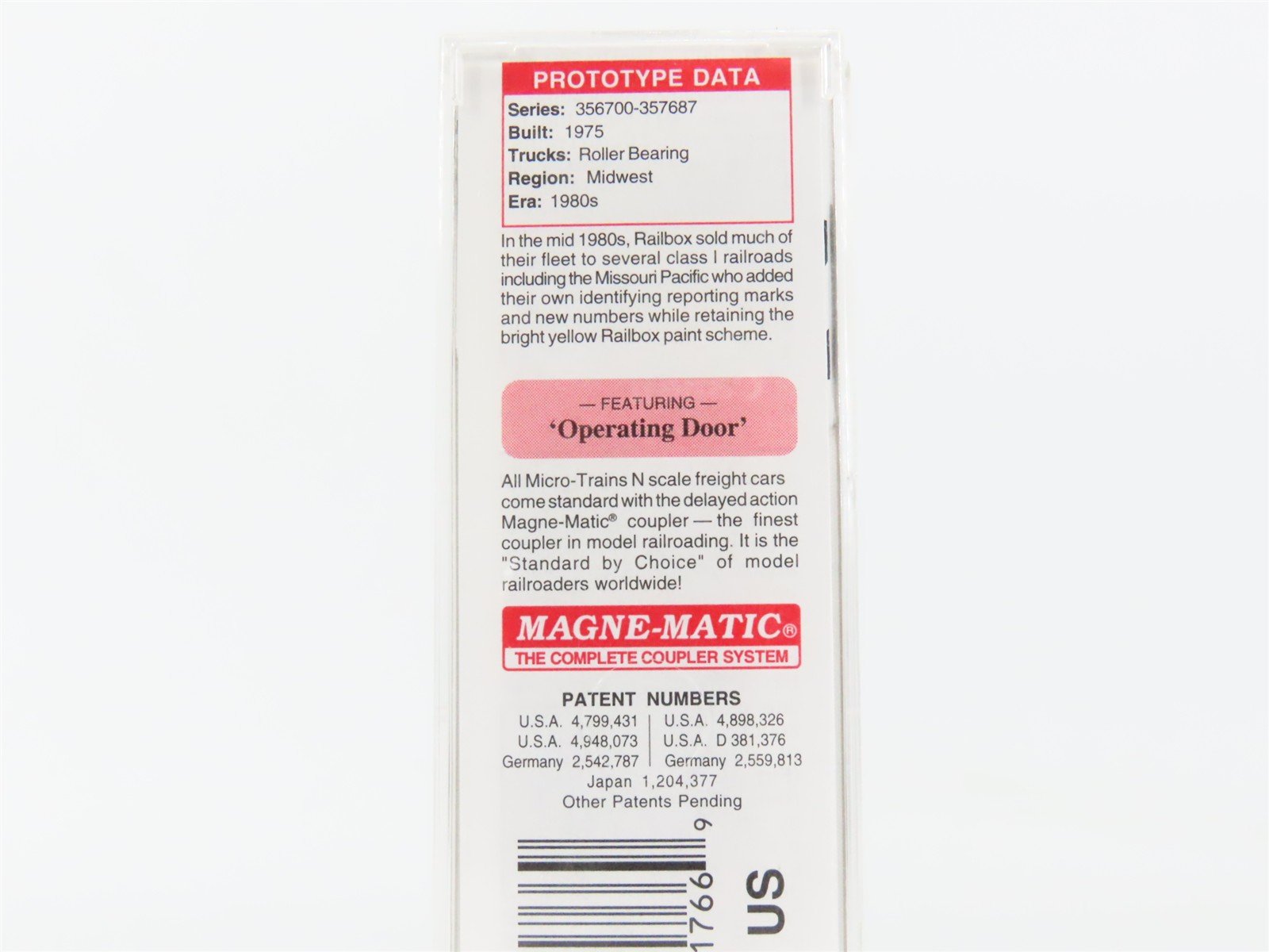 N Scale Micro-Trains 02500500 MP Missouri Pacific 50' Box Car 357372 RTR