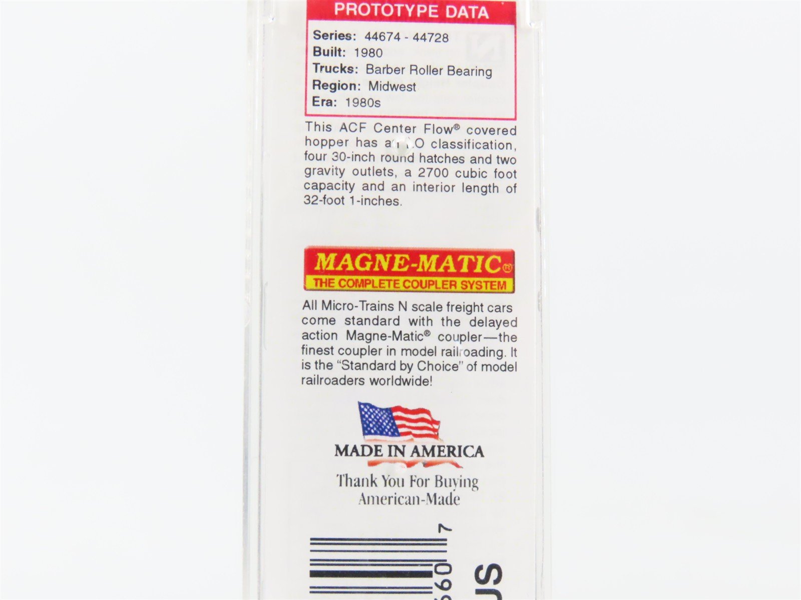 N Scale Micro-Trains 09200310 ACFX American Car & Foundry Hopper 44684 RTR
