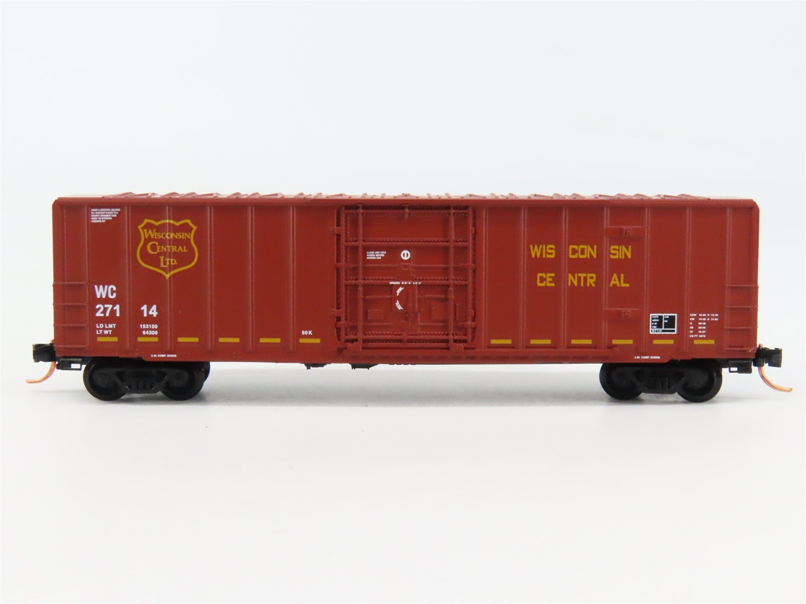 N Scale Micro-Trains 27200 WC Wisconsin Central 50' Box Car 27114 RTR
