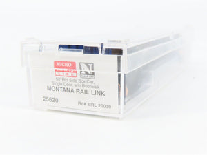 N Scale Micro-Trains 25620 MRL Montana Rail Link 50' Box Car 20030 RTR