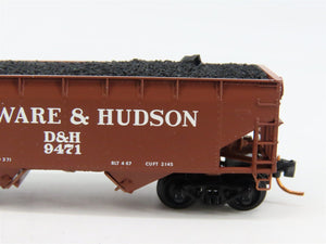 N Scale Micro-Trains 05500340 D&H Delaware & Hudson 33' Hopper 9471 RTR