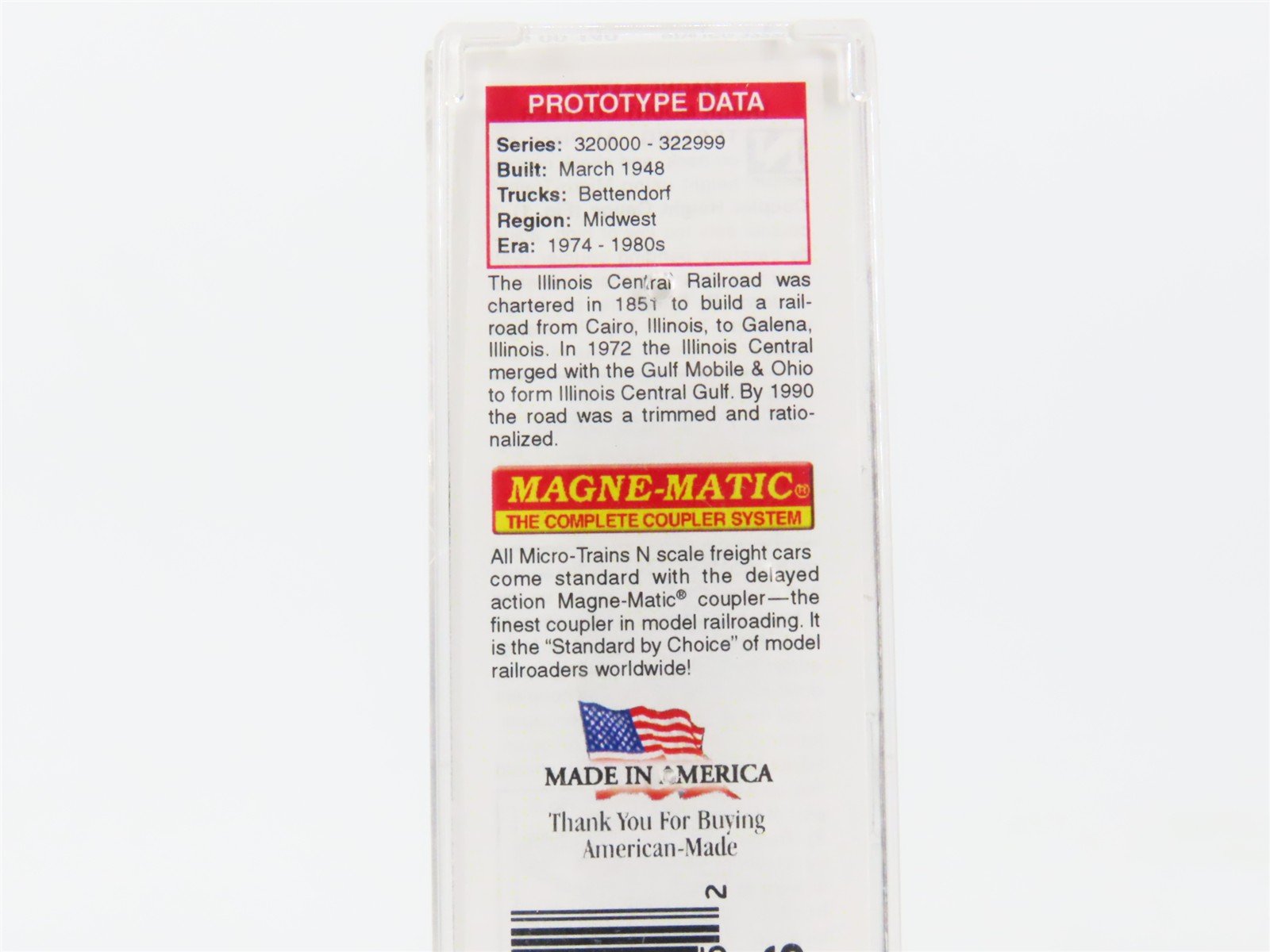 N Scale Micro-Trains 05500140 ICG Illinois Central Gulf 33' Hopper 322200 RTR