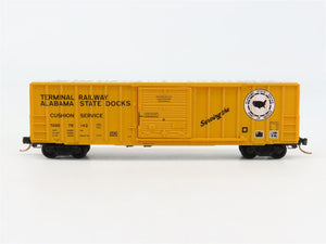 N Scale Micro-Trains 25160 Terminal Railway Alabama State Docks 50' Box Car RTR
