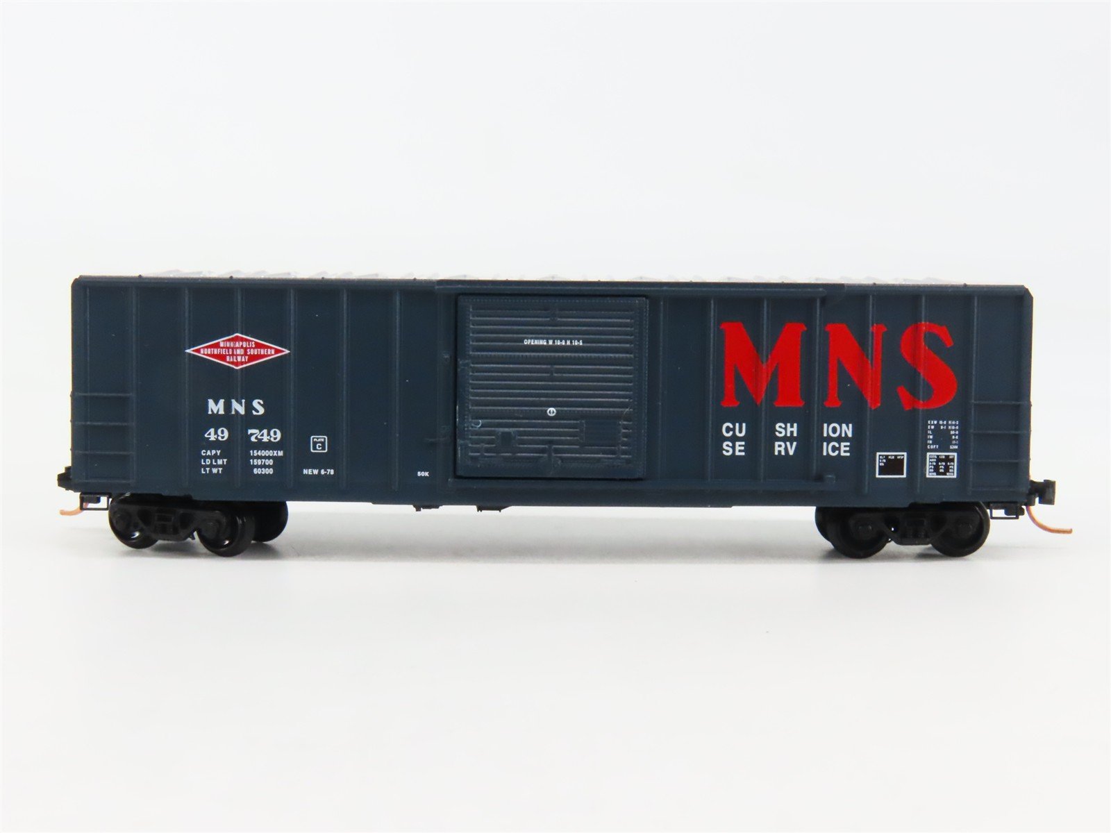 N Scale Micro-Trains 25410 Minneapolis, Northfield & Southern 50' Box Car RTR