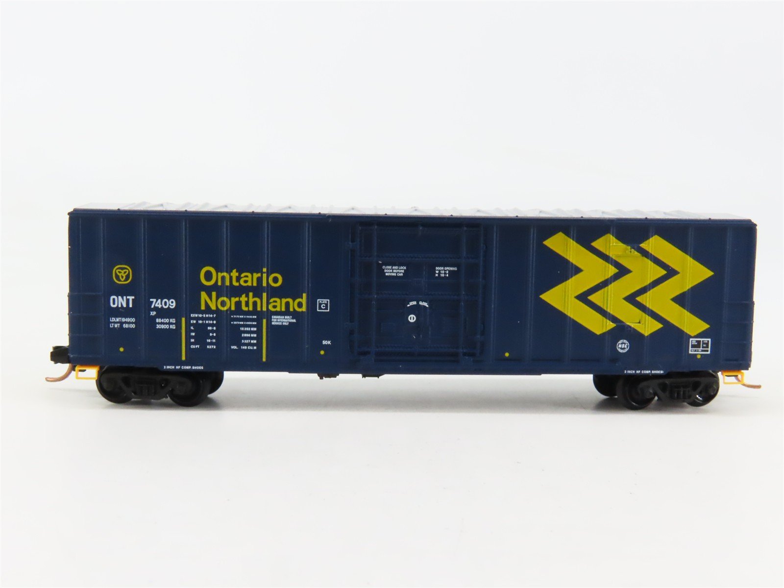 N Scale Micro-Trains 27040 ONT Ontario Northland 50' Box Car 7409 RTR