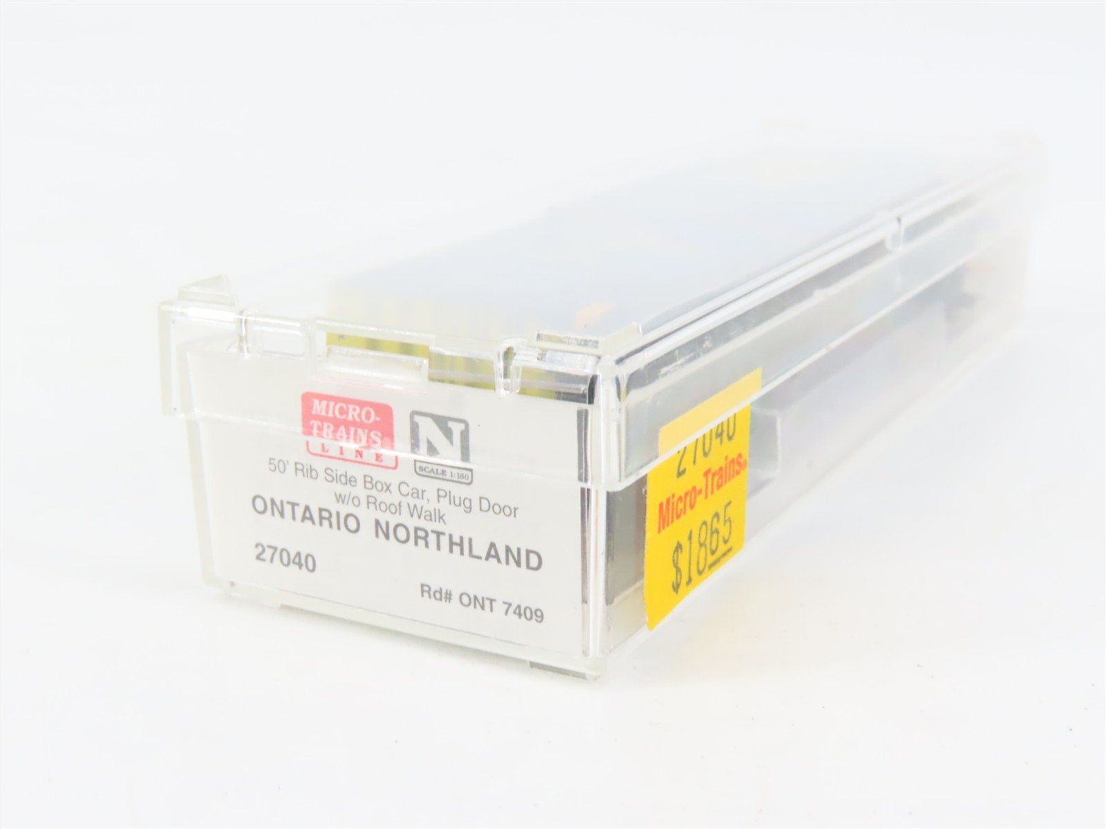 N Scale Micro-Trains 27040 ONT Ontario Northland 50' Box Car 7409 RTR