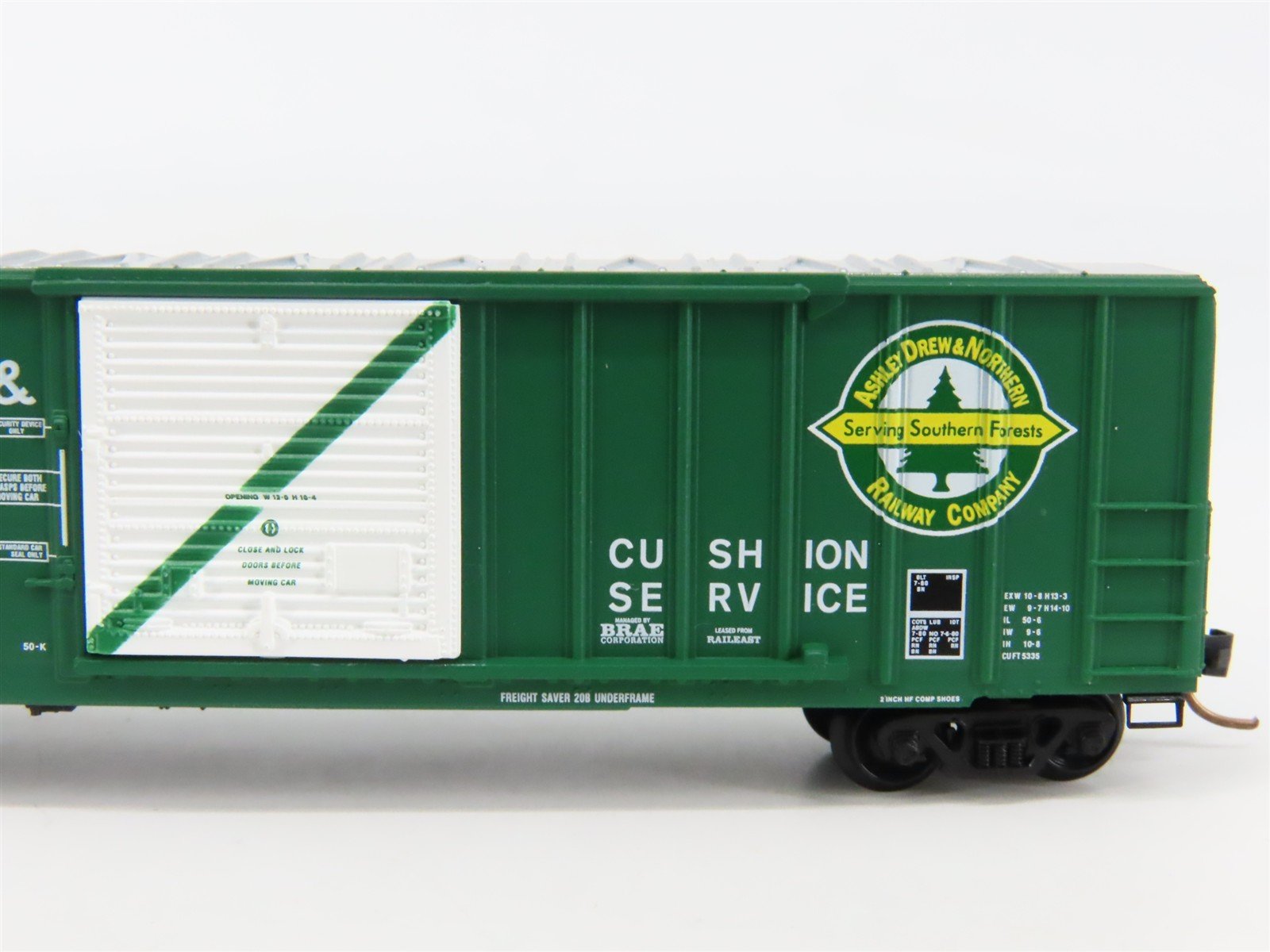 N Scale Micro-Trains 25590 ADN Ashley Drew & Northern 50' Box Car 9755 RTR