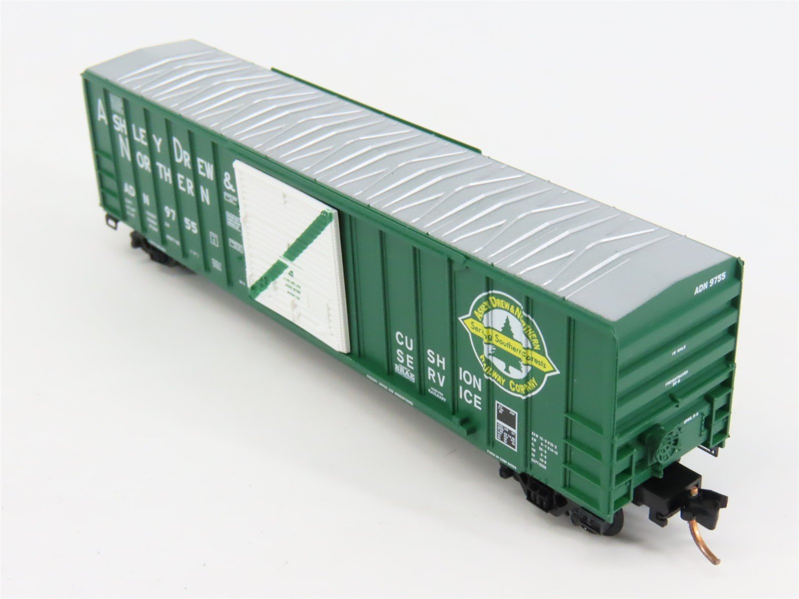 N Scale Micro-Trains 25590 ADN Ashley Drew & Northern 50' Box Car 9755 RTR