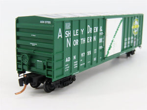 N Scale Micro-Trains 25590 ADN Ashley Drew & Northern 50' Box Car 9755 RTR