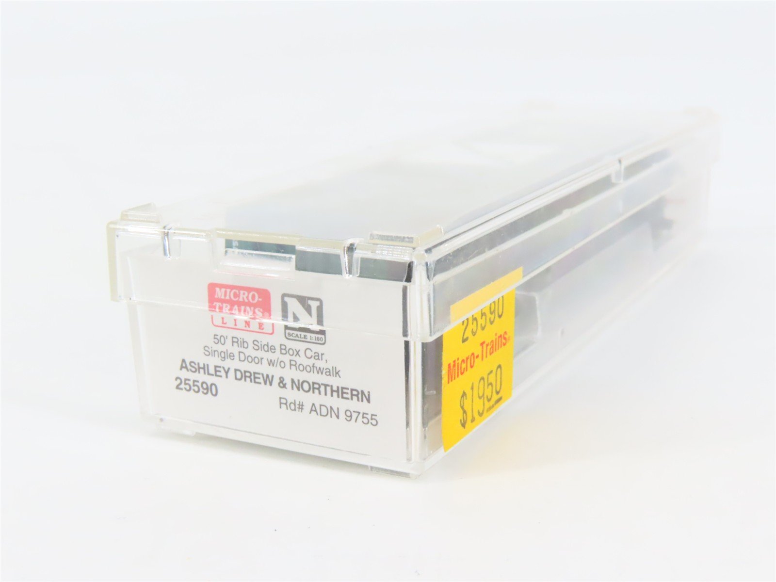 N Scale Micro-Trains 25590 ADN Ashley Drew & Northern 50' Box Car 9755 RTR