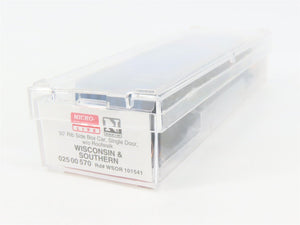 N Scale Micro-Trains 02500570 WSOR Wisconsin & Southern 50' Box Car 101541 RTR