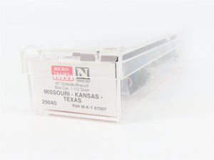 N Scale Micro-Trains 29040 MKT Missouri-Kansas-Texas 40' Box Car 67007 RTR