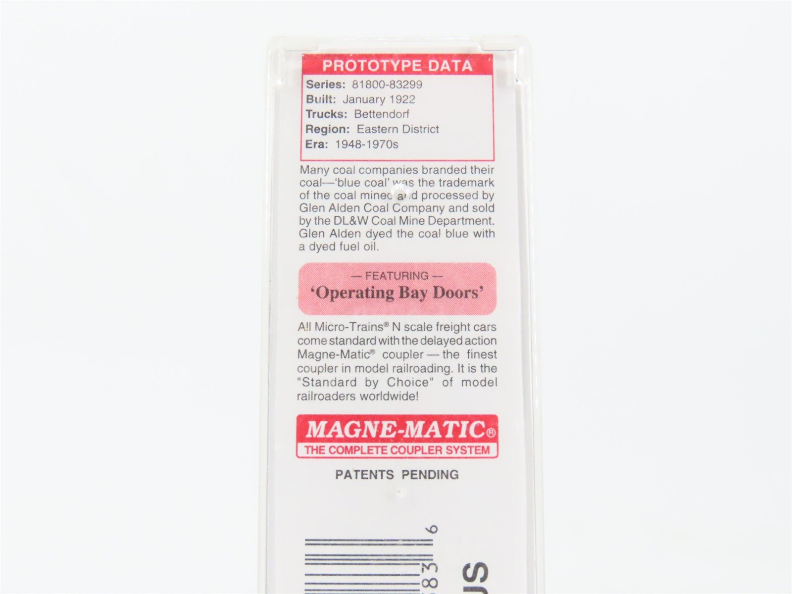 N Scale Micro-Trains 05600410 DL&W Delaware, Lackawanna & Western 33' Hopper RTR