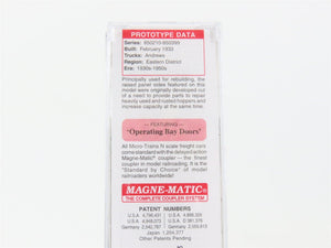 N Scale Micro-Trains 08500021 NYC New York Central 33' Hopper 850268 RTR