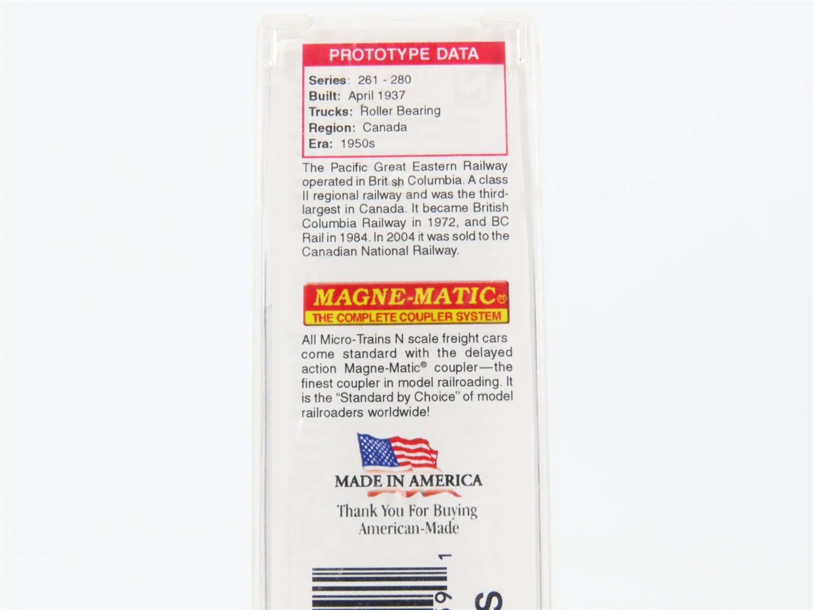 N Scale Micro-Trains 05500440 PGE Pacific Great Eastern 33' Hopper 261 RTR