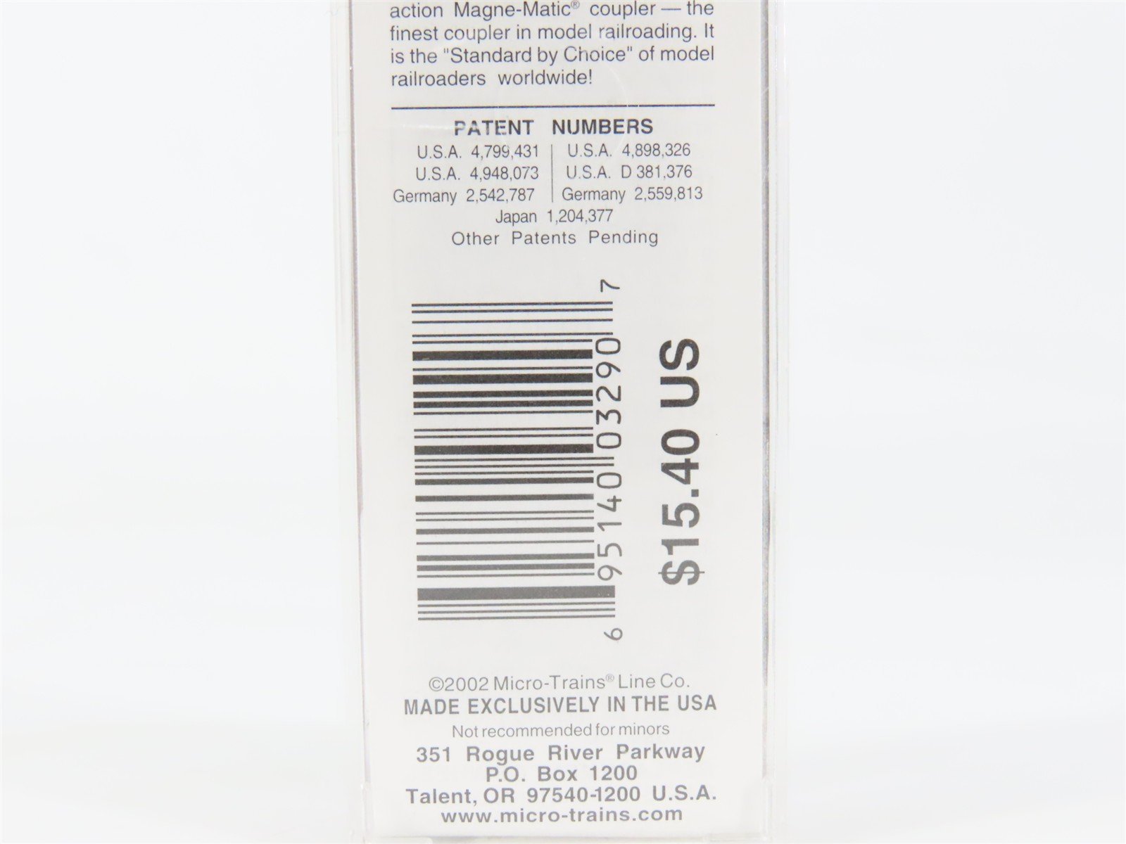 N Scale Micro-Trains 37040 CNJ Jersey Central Lines 50' Box Car 25039 RTR
