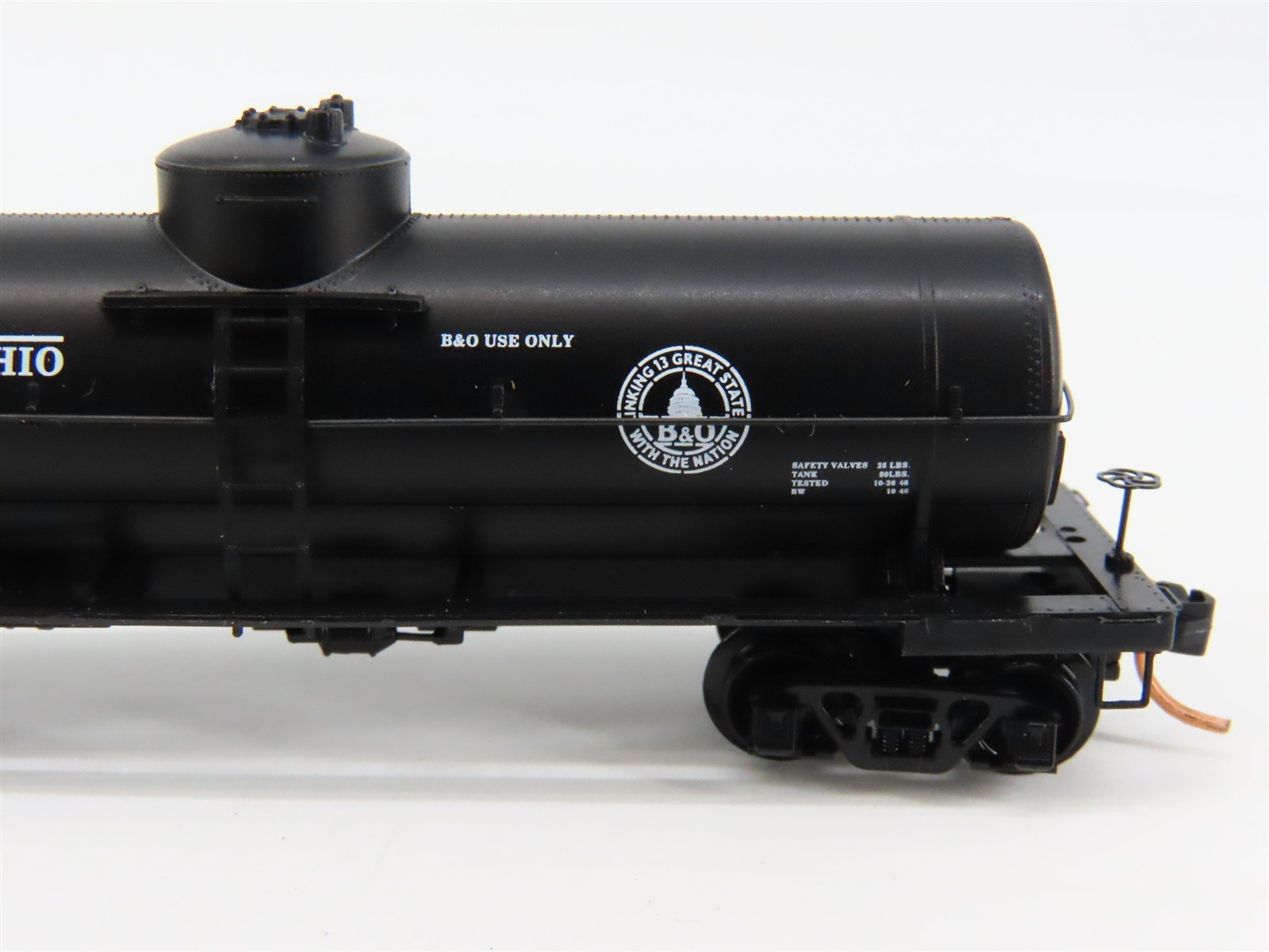 N Scale Micro-Trains 65020 B&O Baltimore & Ohio 39' Tank Car X417 RTR