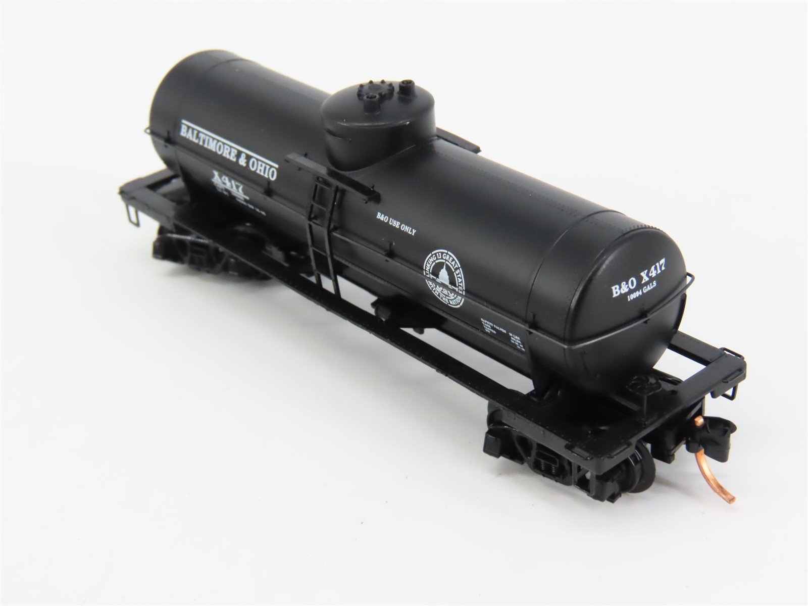 N Scale Micro-Trains 65020 B&O Baltimore & Ohio 39' Tank Car X417 RTR
