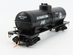 N Scale Micro-Trains 65020 B&O Baltimore & Ohio 39' Tank Car X417 RTR
