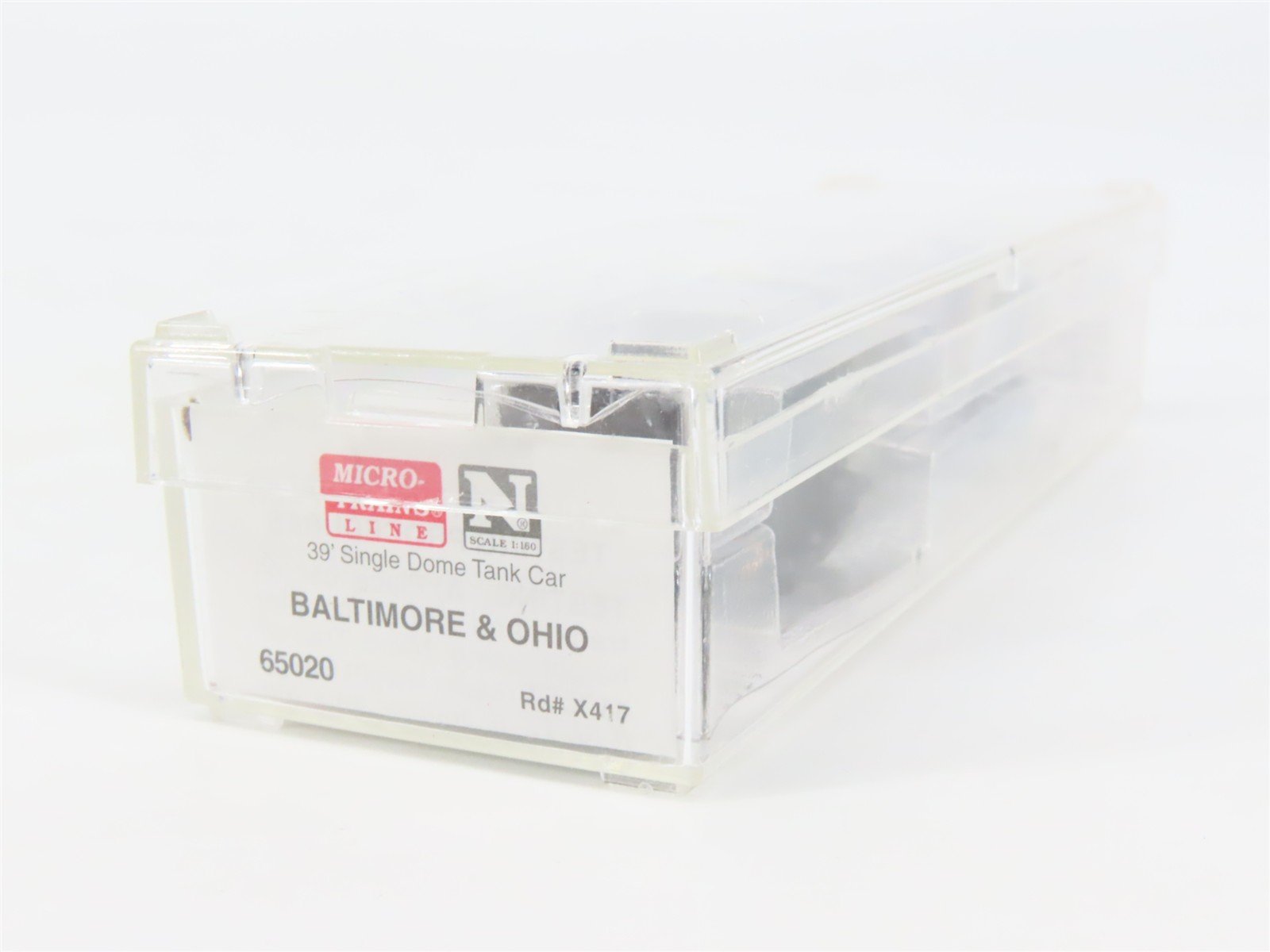 N Scale Micro-Trains 65020 B&O Baltimore & Ohio 39' Tank Car X417 RTR