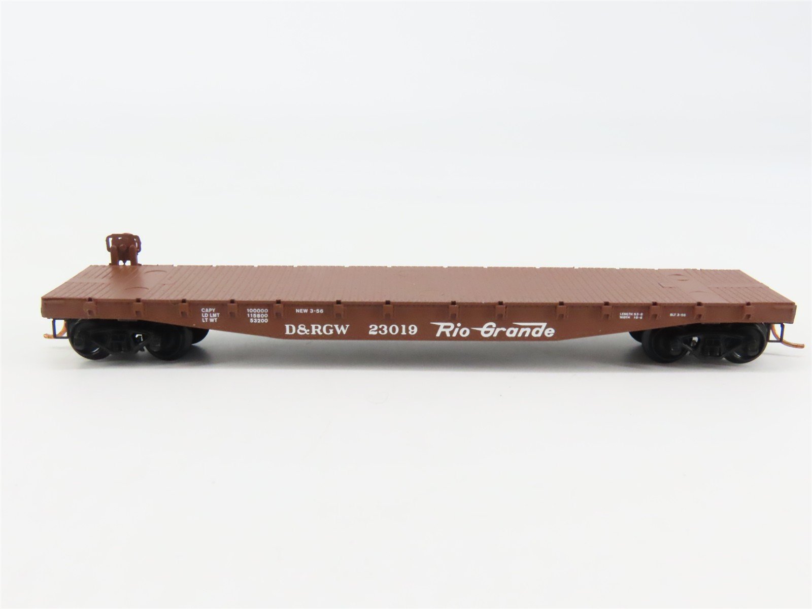 N Scale Micro-Trains 45060 D&RGW Denver & Rio Grande Western 50' Flat Car RTR