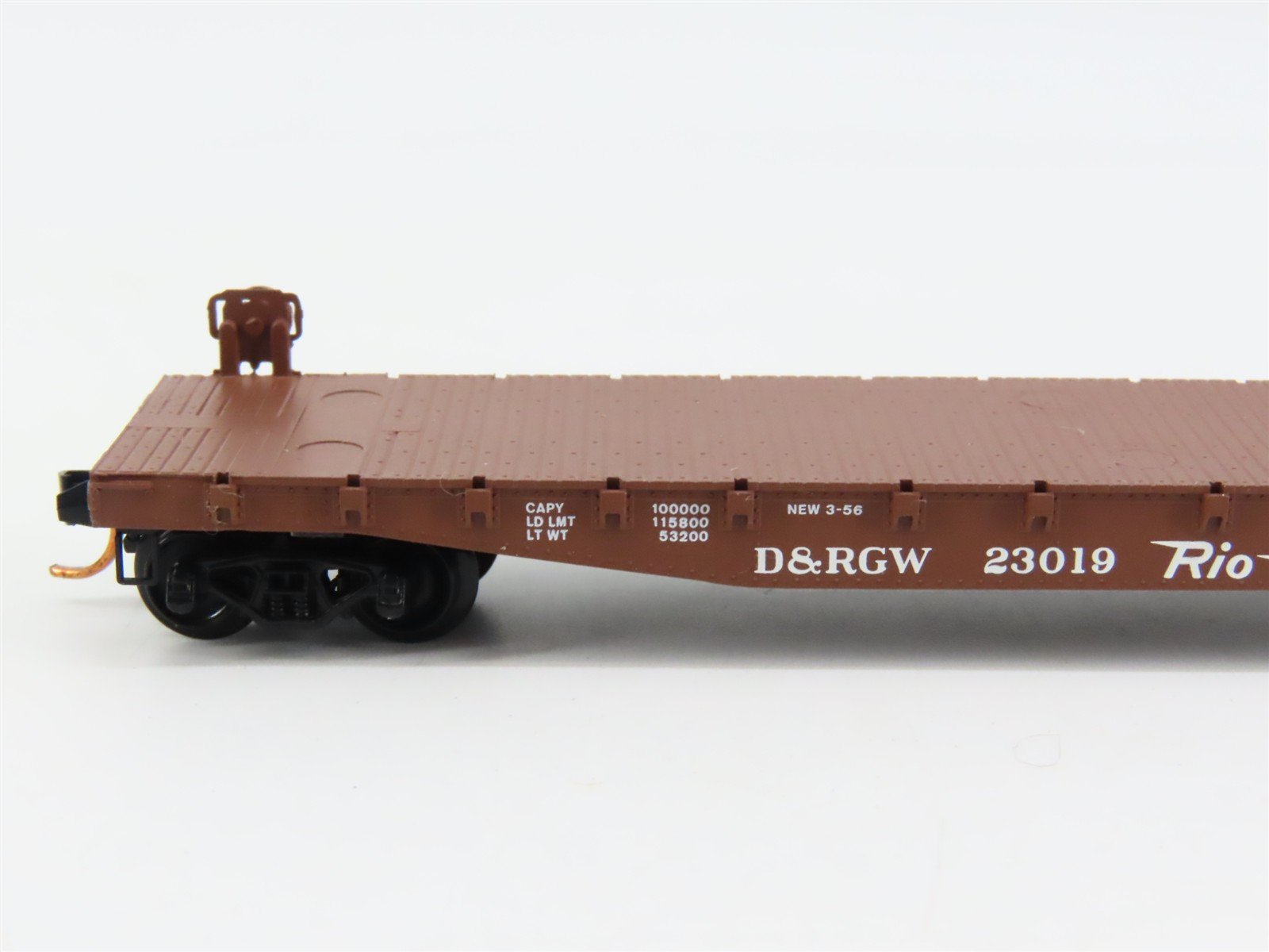 N Scale Micro-Trains 45060 D&RGW Denver & Rio Grande Western 50' Flat Car RTR