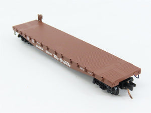 N Scale Micro-Trains 45060 D&RGW Denver & Rio Grande Western 50' Flat Car RTR