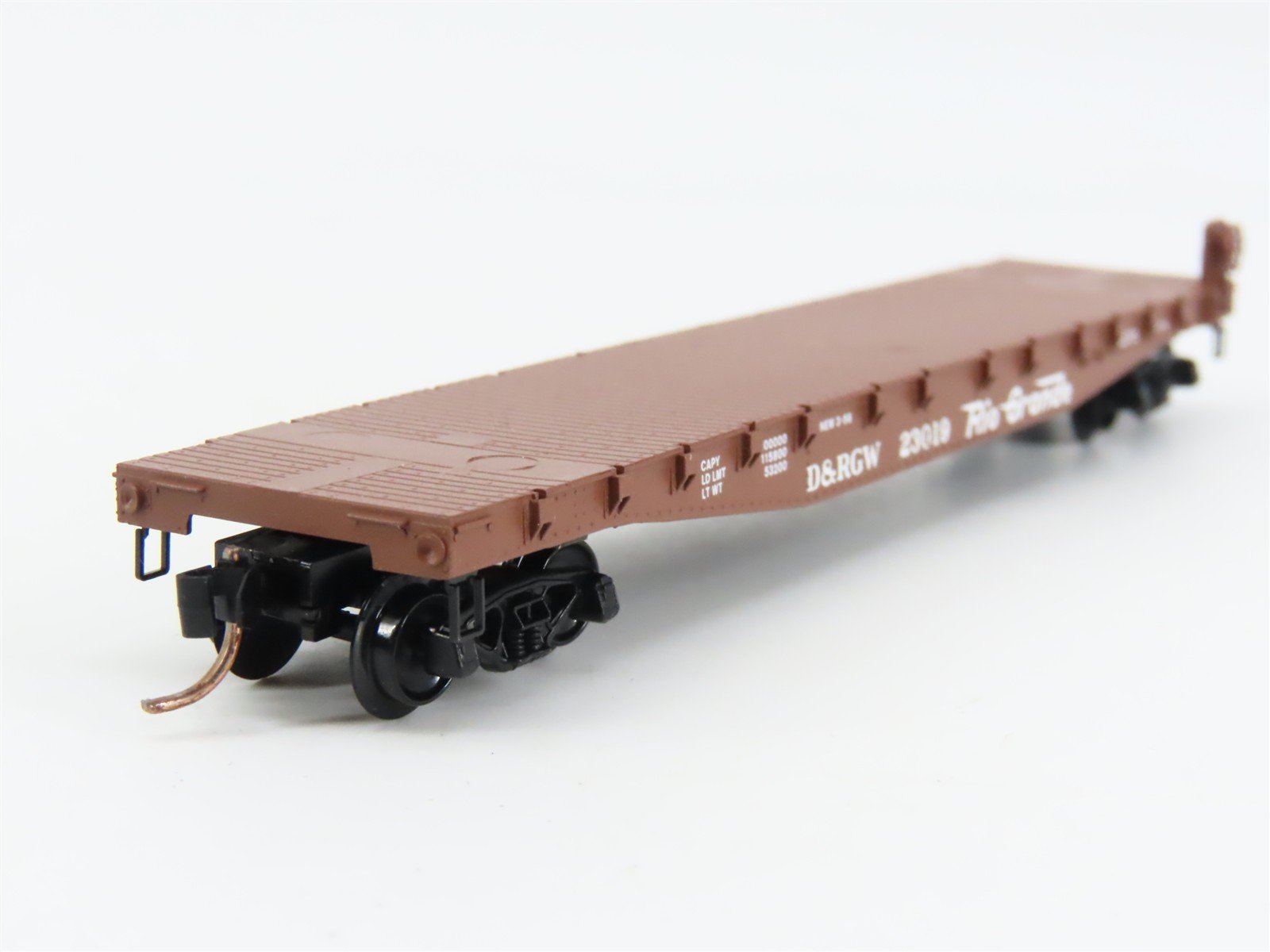 N Scale Micro-Trains 45060 D&RGW Denver & Rio Grande Western 50' Flat Car RTR