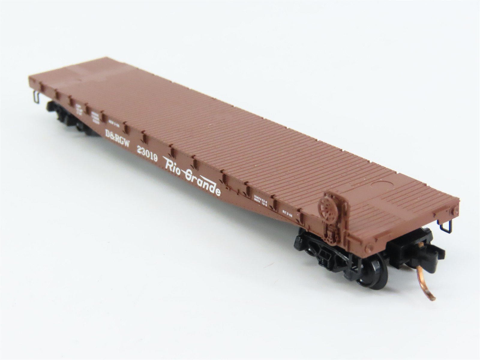 N Scale Micro-Trains 45060 D&RGW Denver & Rio Grande Western 50' Flat Car RTR