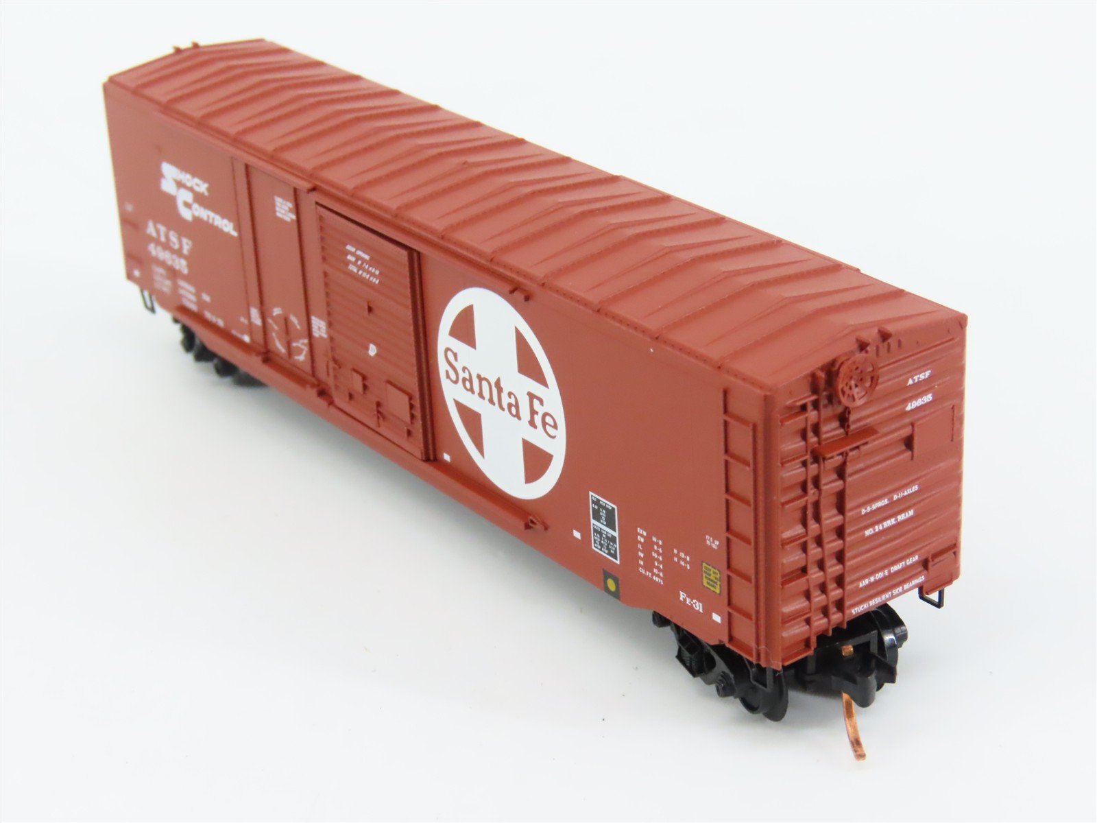 N Scale Micro-Trains 76030 ATSF Santa Fe 50' Box Car 49635 RTR