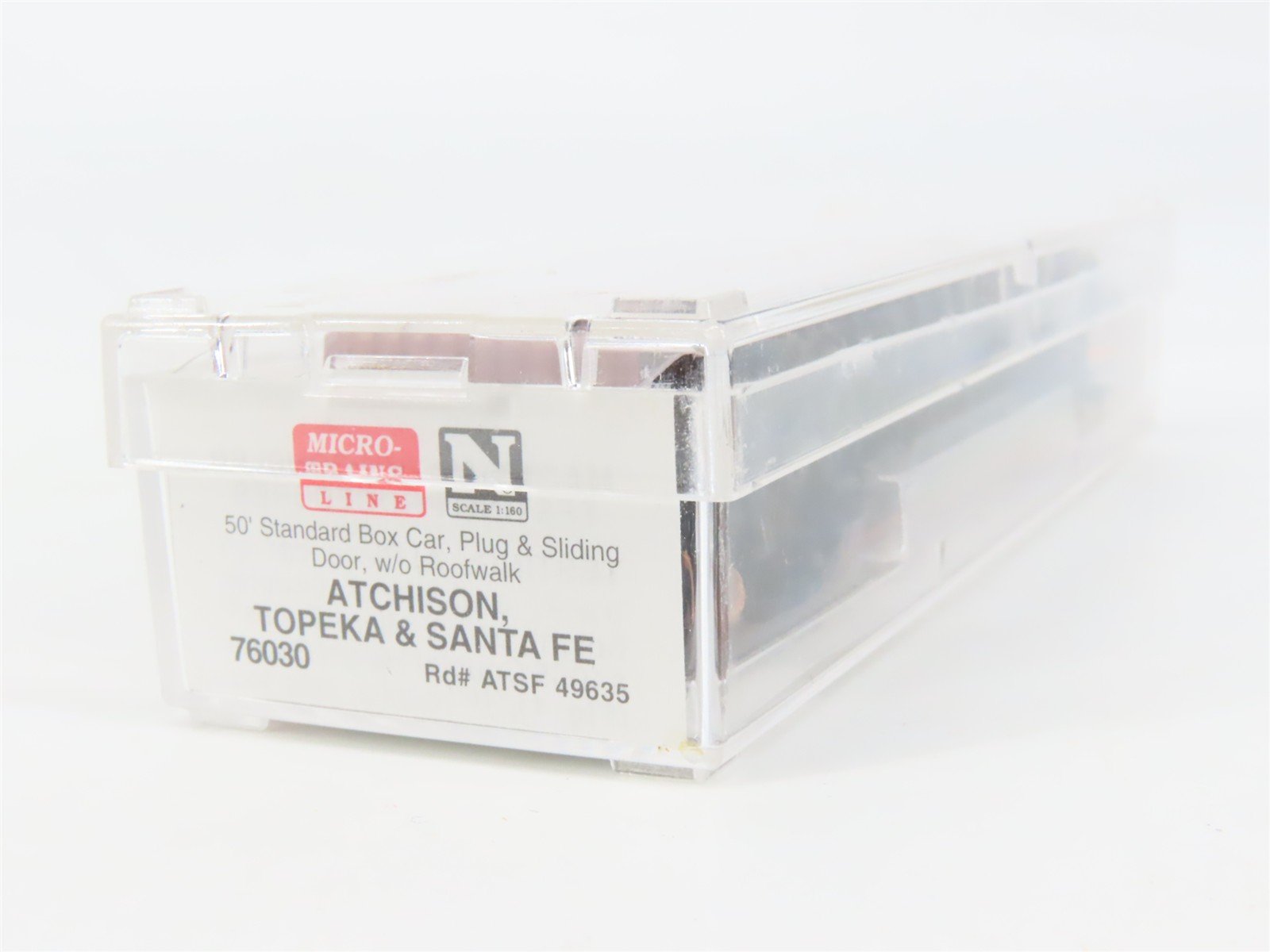 N Scale Micro-Trains 76030 ATSF Santa Fe 50' Box Car 49635 RTR