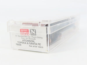 N Scale Micro-Trains 76030 ATSF Santa Fe 50' Box Car 49635 RTR