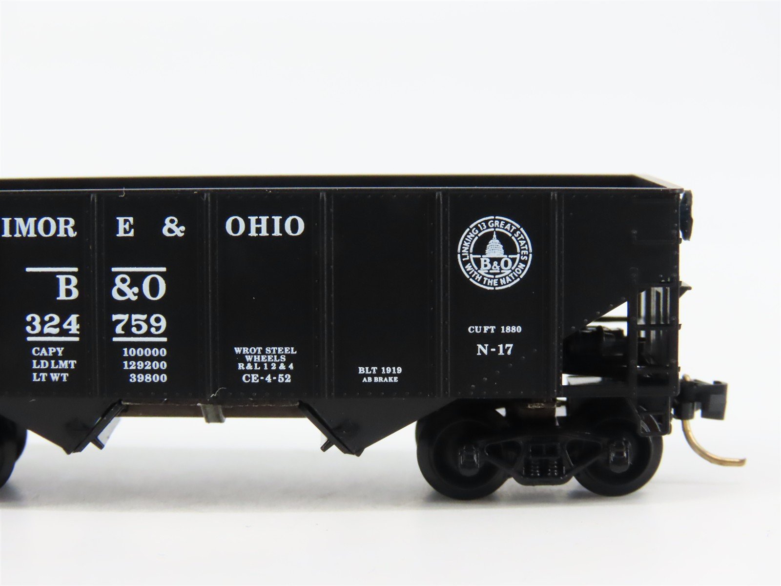 N Scale Micro-Trains 56310 B&O Baltimore & Ohio 33' Hopper 324759 RTR