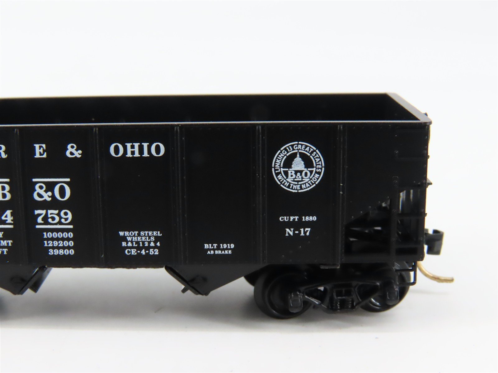N Scale Micro-Trains 56310 B&O Baltimore & Ohio 33' Hopper 324759 RTR