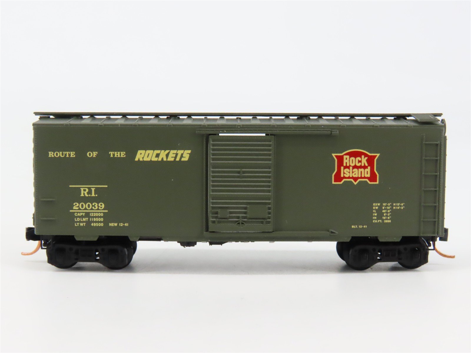 N Scale Micro-Trains 20566 RI Rock Island 40' Box Car 20039 RTR
