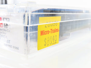 N Scale Micro-Trains 20096 FEC Florida East Coast 40' Box Car 21050 RTR
