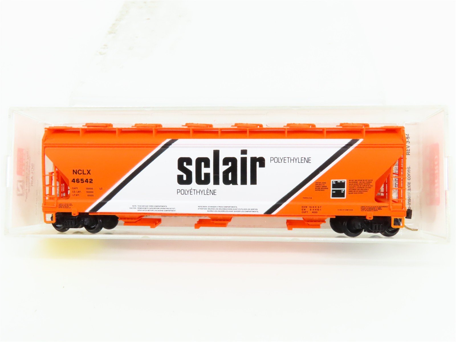N Scale Micro-Trains 93040 NCLX Sclair Hopper 46542 RTR