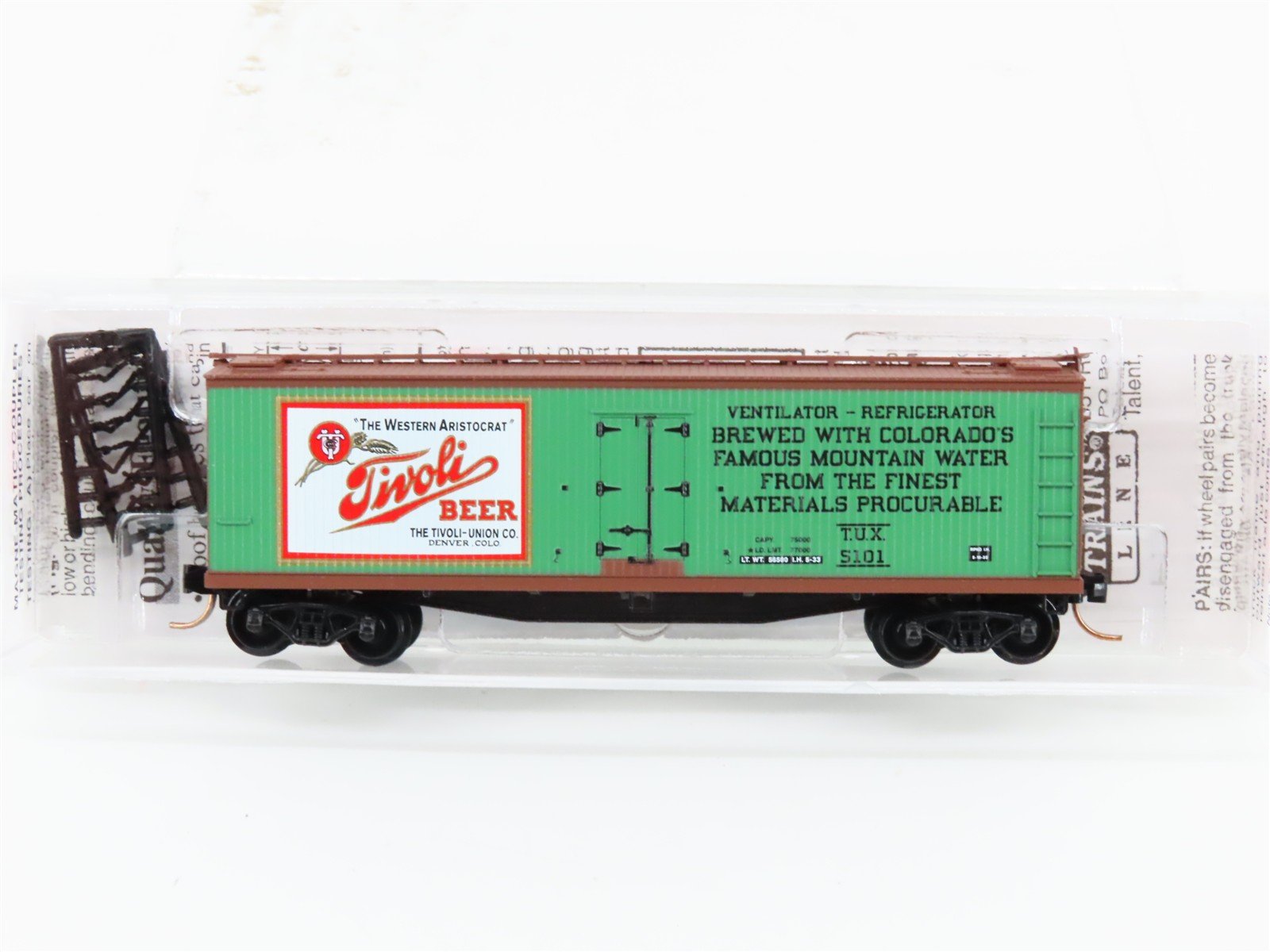 N Scale Micro-Trains 49440 TUX Tivoli Beer 40' Reefer 5101 RTR