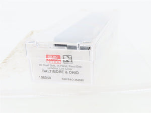N Scale Micro-Trains 106040 B&O Baltimore & Ohio 50' Gondola 362522 RTR