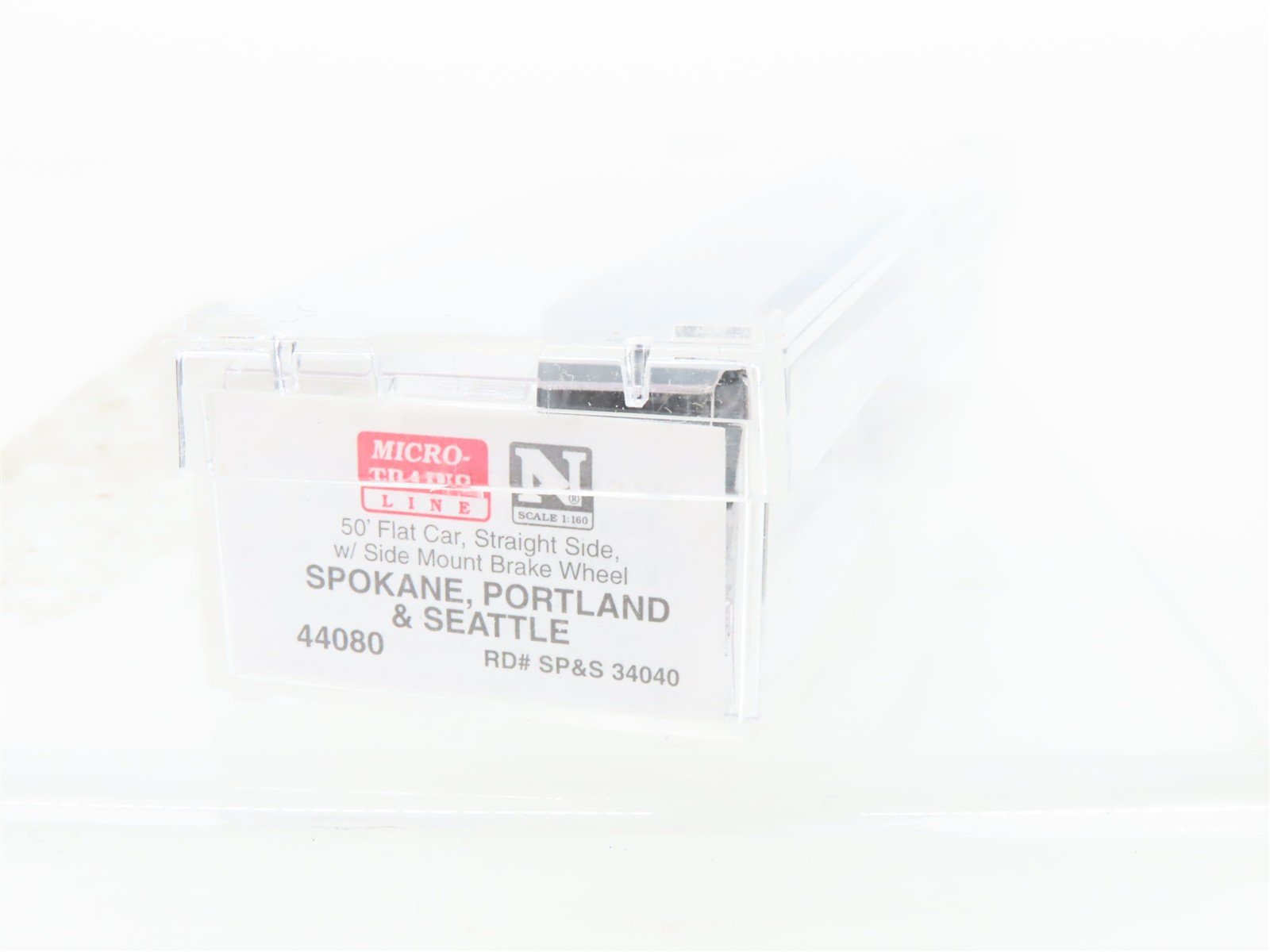 N Scale Micro-Trains 44080 SP&S Spokane, Portland & Seattle 50' Flat Car RTR