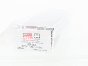 N Scale Micro-Trains 37040 CNJ Jersey Central 50' Box Car 25039 RTR