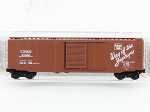 N Scale Micro-Trains 31320 CB&Q Chicago, Burlington & Quincy 50' Box Car RTR