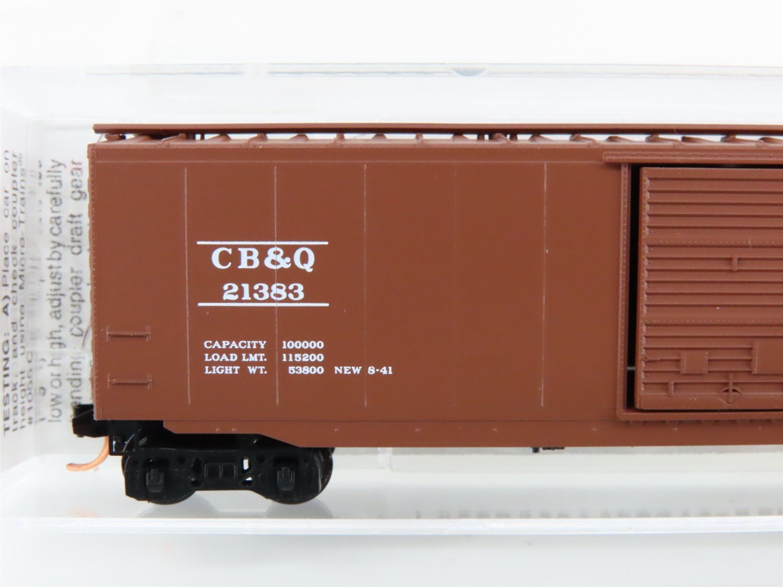 N Scale Micro-Trains 31320 CB&Q Chicago, Burlington & Quincy 50' Box Car RTR