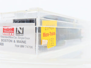 N Scale Micro-Trains 20400 BM Boston & Maine 40' Box Car 74706 RTR