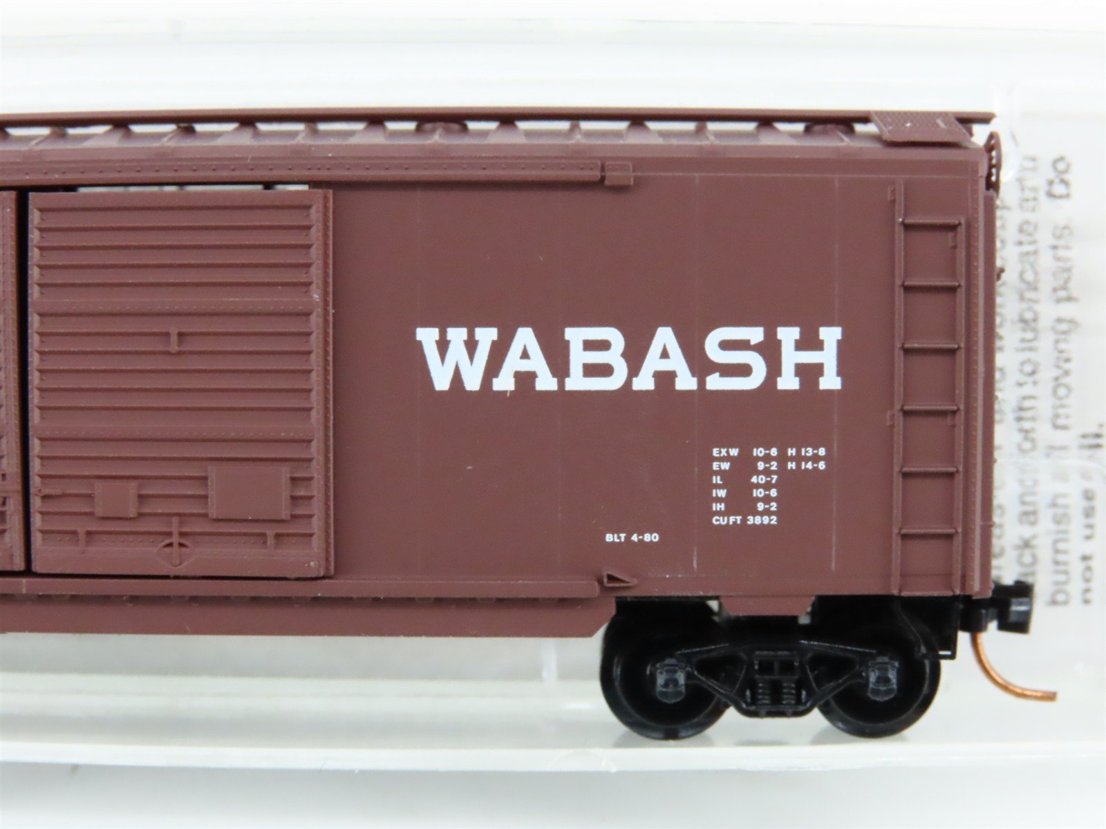 N Scale Micro-Trains 23130 WAB Wabash 40' Box Car 8130 RTR