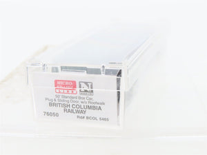 N Scale Micro-Trains 76050 BCOL British Columbia Railway 50' Box Car 5465 RTR